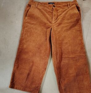 NWOT Eloquii wide leg culotte Corduroy Pants with Soft Texture and Straight Cut